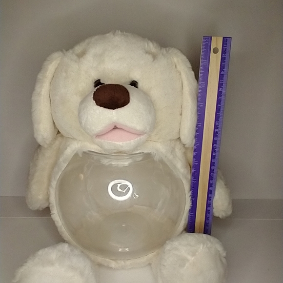 Teddy Tank Plush With Plastic Belly Bowl - Picture 2 of 8